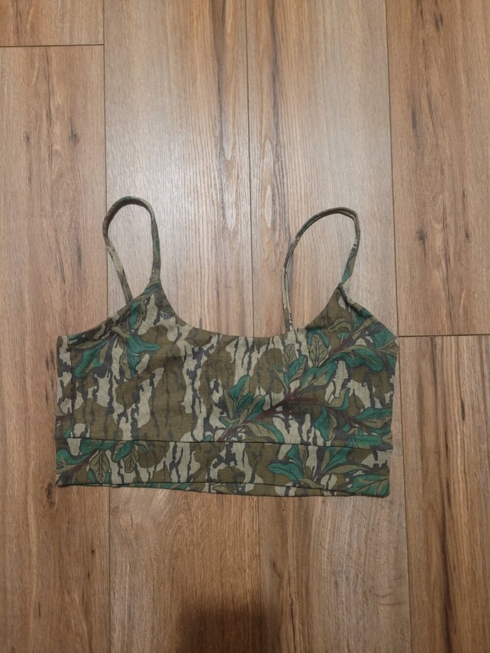 NWT TRIBE KELLEY Ribbed Traveler Bra Mossy Oak Size XXL